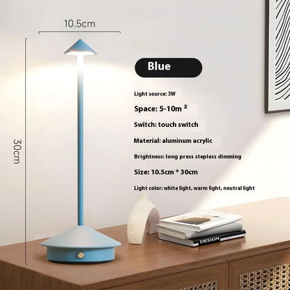 Rechargeable Table Lamp, Touch Control, 3 Brightness Levels, 3000–6500K LED, 2500mAh Battery - product view 5