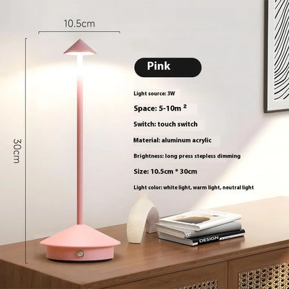 Rechargeable Table Lamp, Touch Control, 3 Brightness Levels, 3000–6500K LED, 2500mAh Battery - product view 6