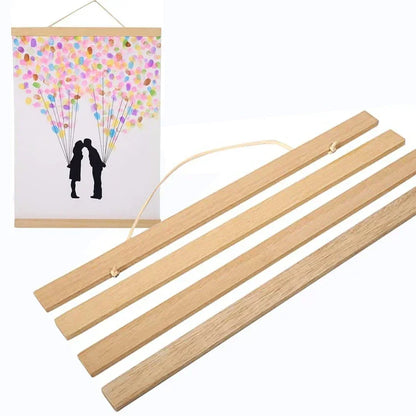 Magnetic Wooden Poster Frame, Rectangle Wall Art Hanger, 21–61cm Sizes for Prints, Photos, Canvas and Fabric Artwork - product view 1