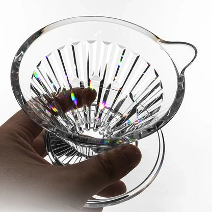 PCTG Crystal Eye Pour Over Coffee Dripper, reusable coffee filter product view 2