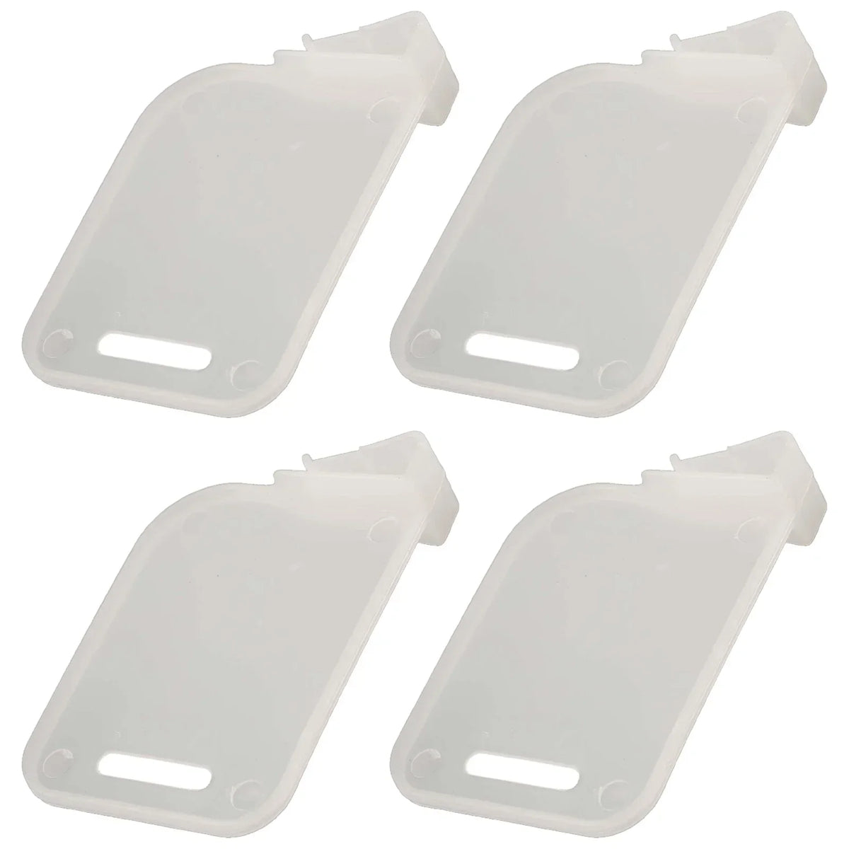 Refrigerator Can Organizer Dividers, 4-Piece Adjustable Storage Partition Boards, White Rubber Bottle Rack Separators - product view 2