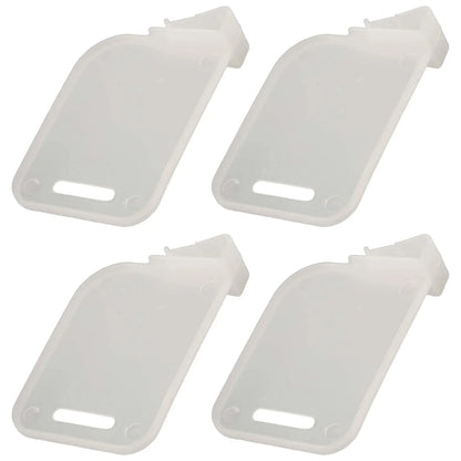 Refrigerator Can Organizer Dividers, 4-Piece Adjustable Storage Partition Boards, White Rubber Bottle Rack Separators - product view 2