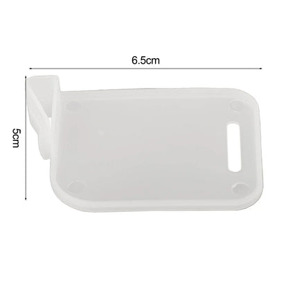 Refrigerator Can Organizer Dividers, 4-Piece Adjustable Storage Partition Boards, White Rubber Bottle Rack Separators - product view 3