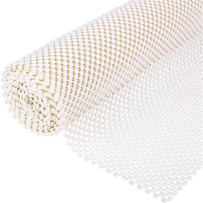 Non-Slip PVC Rug Pad, Plaid Machine-Made Cushioning Layer, Multiple Sizes for Rugs on Flat Hard Floors - product view 1