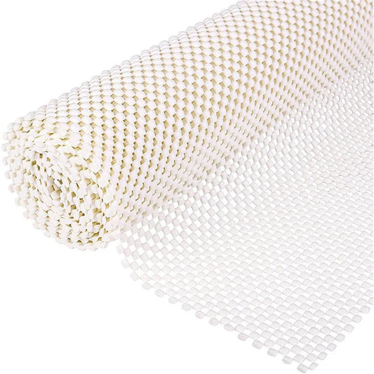 Non-Slip PVC Rug Pad, Plaid Machine-Made Cushioning Layer, Multiple Sizes for Rugs on Flat Hard Floors - product view 1