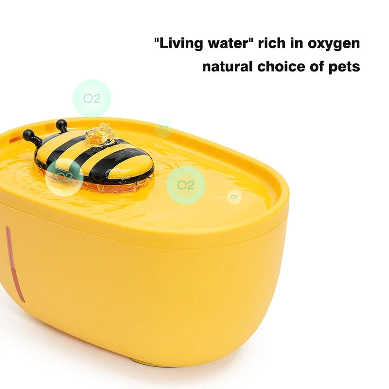 2L Pet Water Fountain, USB Plug, Quiet Recirculating Filter System, Transparent Plastic Dispenser for Cats and Dogs - product view 5