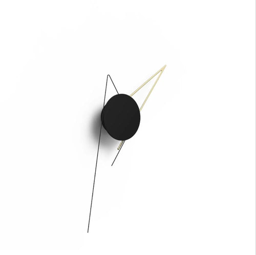 Minimalist DIY Wall Clock, Circular Acrylic Design, Quiet Movement, Loudspeaker Mute Decor in Gold or Silver - product view 1