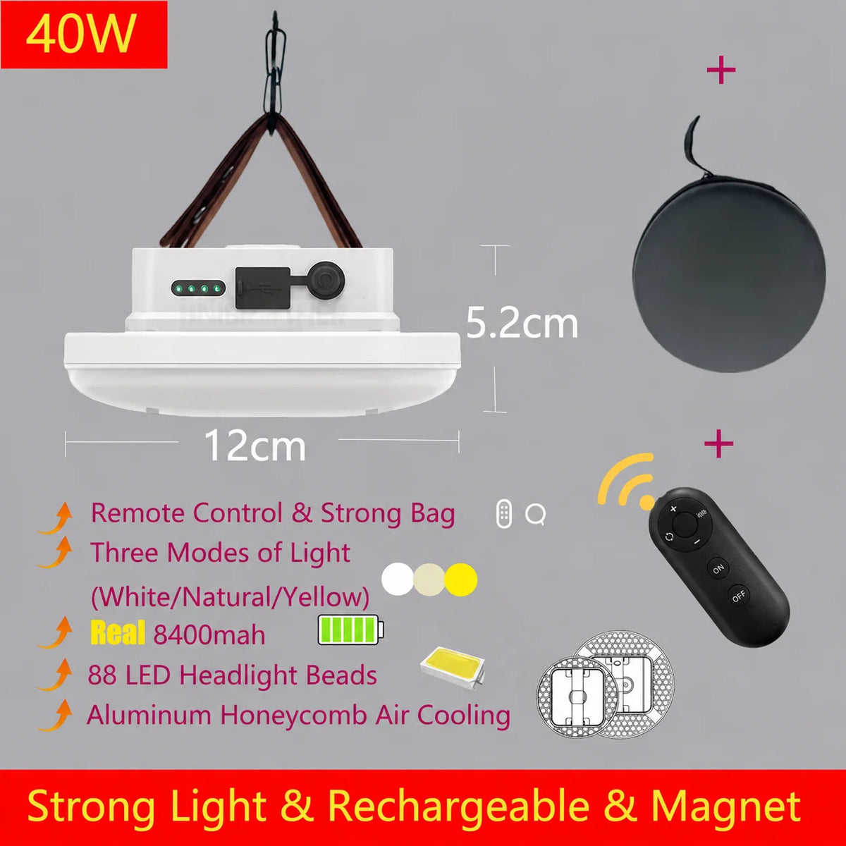 led lantern - product view 3