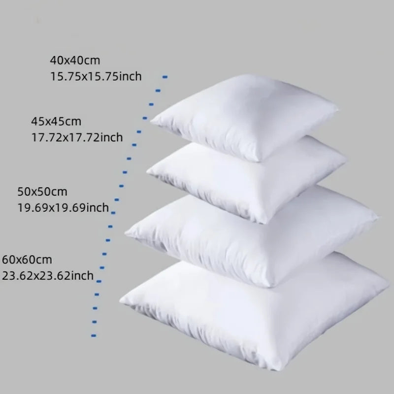 Polyester Decorative Pillow Insert, Hollow Fiber Bounce-Back Cushion Core for Bedding and Sofa Covers, 30x30 to 60x80cm - product view 2