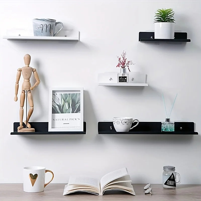 Adhesive Shower Caddy, Punch-Free Wall Storage Shelf in Aluminum Alloy, Black 7.9, 11.8 or 15.7 Inch Options - product view 5