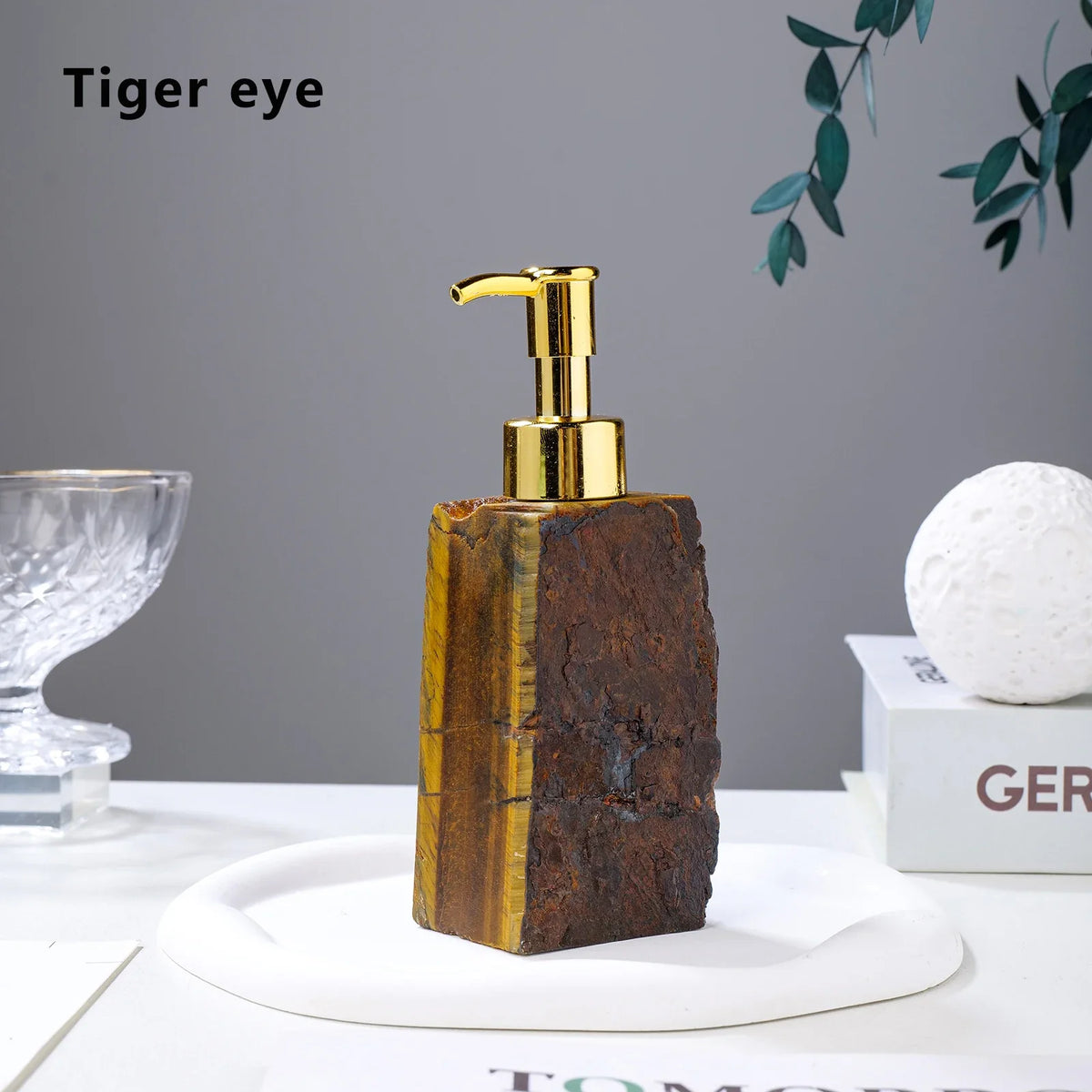 Stone Manual Soap Dispenser, stone soap dispenser product view 1