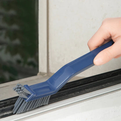 Crevice Cleaning Brush, PP Handle with PET Bristles and Hair-Collecting Clip for Tile Gaps, Window Grooves and Corners - product view 6