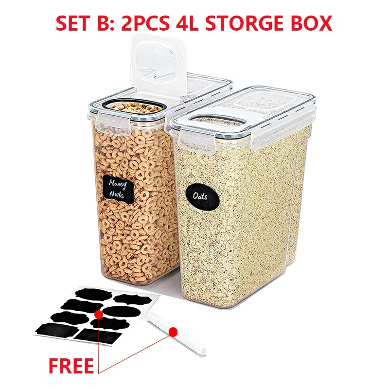 4L Airtight Cereal Storage Container, airtight cereal container product view 2
