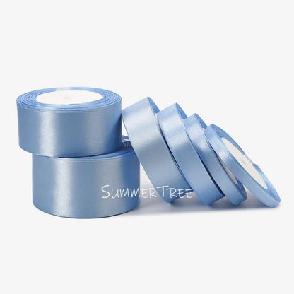 Satin Gift Ribbon, 25 Yards per Roll, Single-Face Polyester, Solid Color, 6–50 mm Widths for Wrapping and DIY Crafts - product view 6
