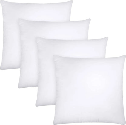 45x45 cm Cotton-Filled Square Throw Pillow Insert, Soft Polyester Cotton Cushion Core for Bed, Sofa and Seat Décor - product view 3