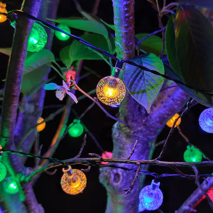 Solar Bubble Ball String Lights, 8 Lighting Modes, IP44 Outdoor Holiday Decor in 5M to 12M Lengths - product view 5