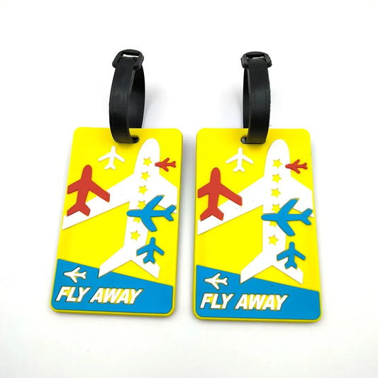 Aircraft Luggage Tag, Large Geometric Travel Label, 11 × 7 × 1 cm, 35 g, Five Color Options - product view 1
