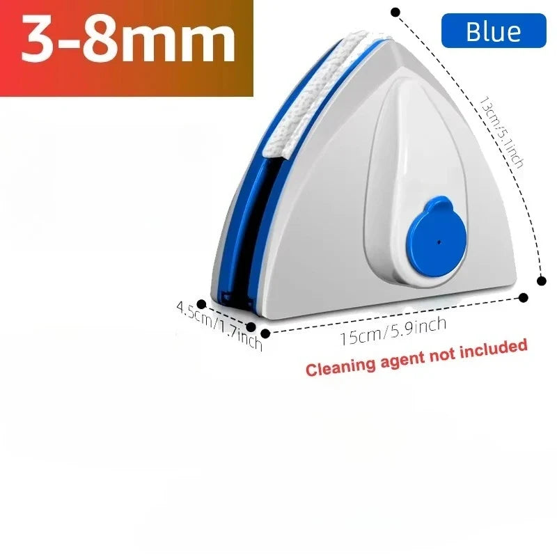 Magnetic Window Cleaner, Double-Sided Glass Wiper with Automatic Water Discharge for 3–8, 8–15 or 15–26 mm Glass - product view 1