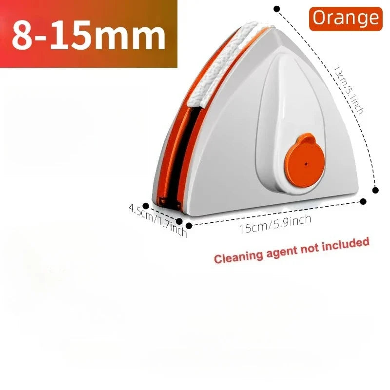Magnetic Window Cleaner, Double-Sided Glass Wiper with Automatic Water Discharge for 3–8, 8–15 or 15–26 mm Glass - product view 2