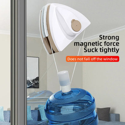 Magnetic Window Cleaner, Double-Sided Glass Wiper with Automatic Water Discharge for 3–8, 8–15 or 15–26 mm Glass - product view 4