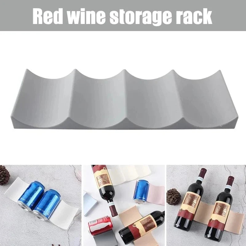 Stackable Bottle and Can Organizer, PP Wine Rack Holder for Countertop, Pantry Cabinet and Refrigerator Storage - product view 6