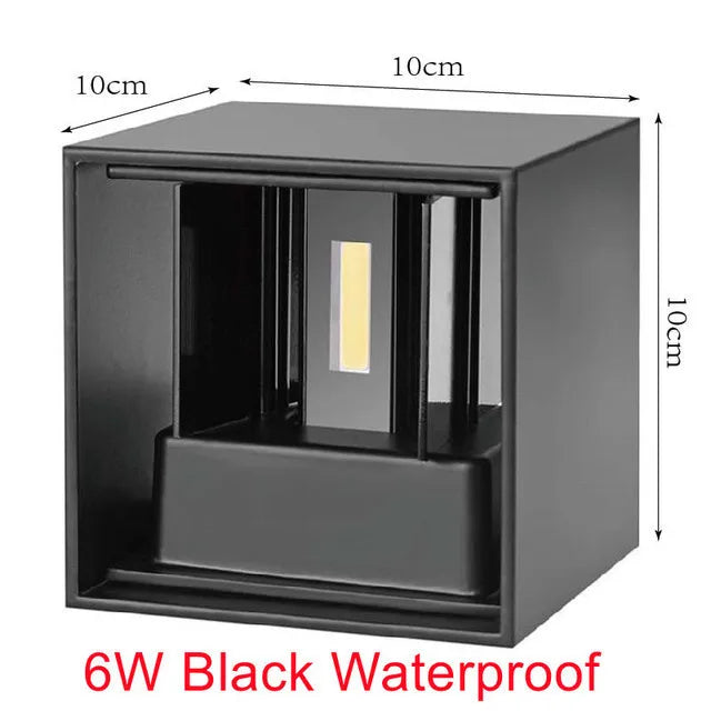 LED Wall Lamp, Adjustable Beam Modern Aluminum Sconce, 6W or 12W AC 85–265V, Selectable Waterproof or Indoor Options - product view 3