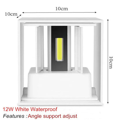 LED Wall Lamp, Adjustable Beam Modern Aluminum Sconce, 6W or 12W AC 85–265V, Selectable Waterproof or Indoor Options - product view 6