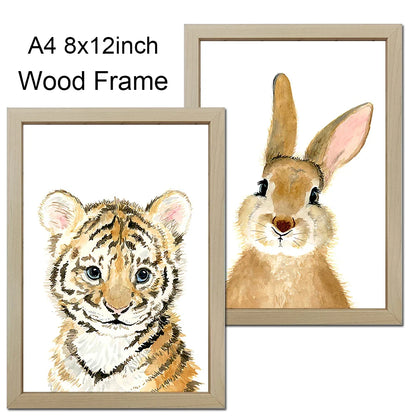 Classic Wooden Picture Frame, A4 8x12in Rectangular Photo and Certificate Frame for Wall or Desktop Display - product view 6