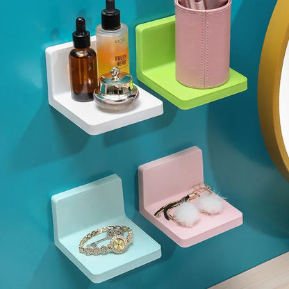 Adhesive Shower Caddy, No-Drill Wall Storage Shelf, Waterproof Single-Tier Plastic Organizer for Bathroom and Kitchen - product view 6