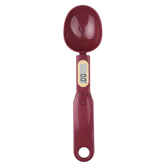 Digital Weighing Spoon Kitchen Scale, LED Display, 1 kg Load Bearing, Battery Powered for Baking and Portioning - product view 5