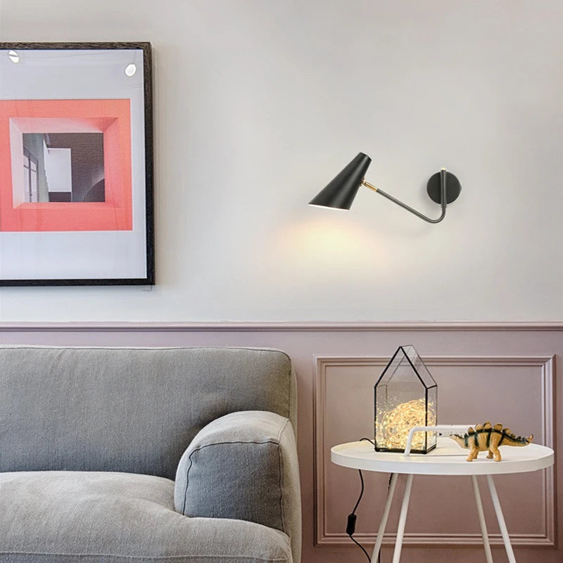 plug in swing arm sconce - product view 6