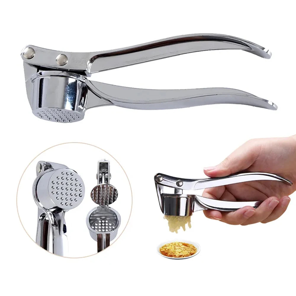 stainless garlic press - product view 6