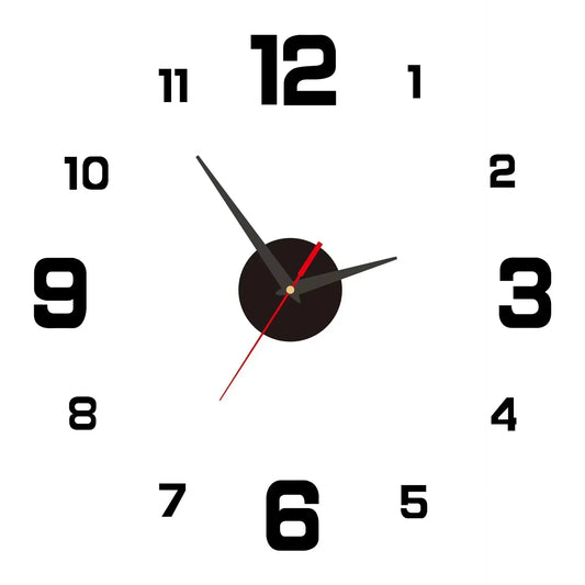 Acrylic Digital Wall Clock, 40 cm Modern Plant Pattern Design with LUMINOVA Feature and Loudspeaker Mute Function - product view 1