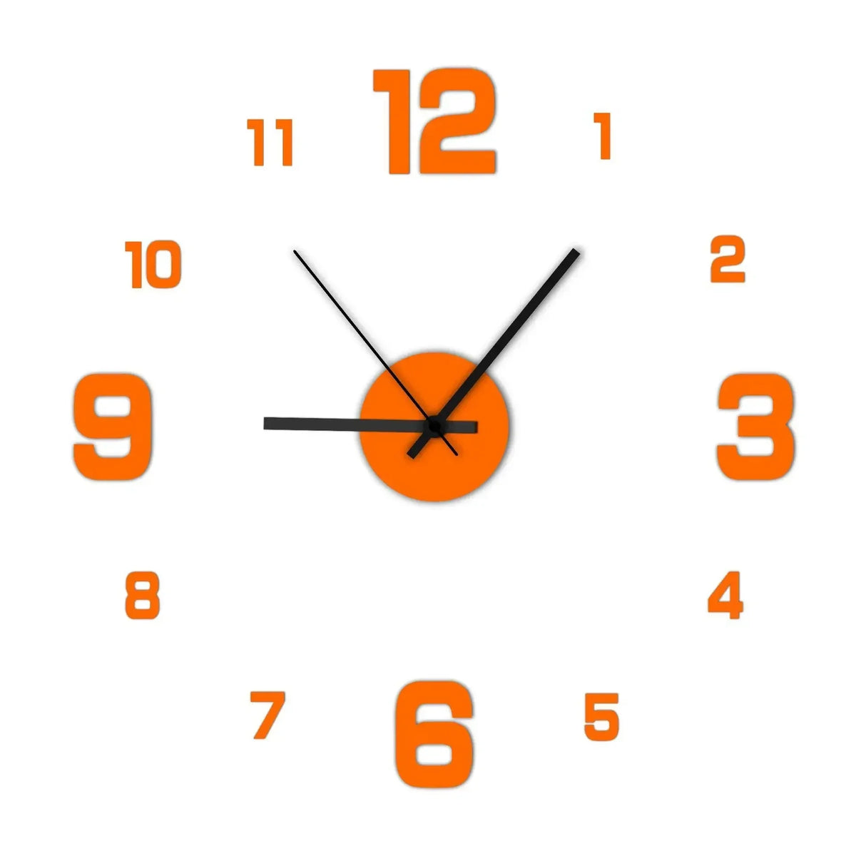 Acrylic Digital Wall Clock, 40 cm Modern Plant Pattern Design with LUMINOVA Feature and Loudspeaker Mute Function - product view 2