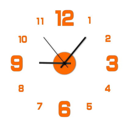 Acrylic Digital Wall Clock, 40 cm Modern Plant Pattern Design with LUMINOVA Feature and Loudspeaker Mute Function - product view 2
