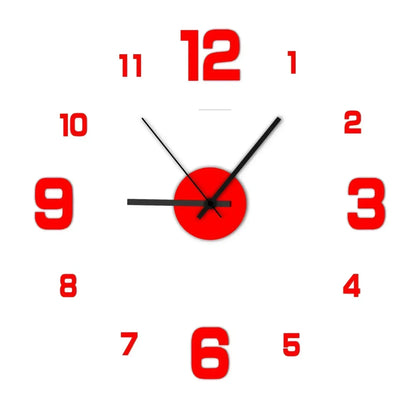 Acrylic Digital Wall Clock, 40 cm Modern Plant Pattern Design with LUMINOVA Feature and Loudspeaker Mute Function - product view 3