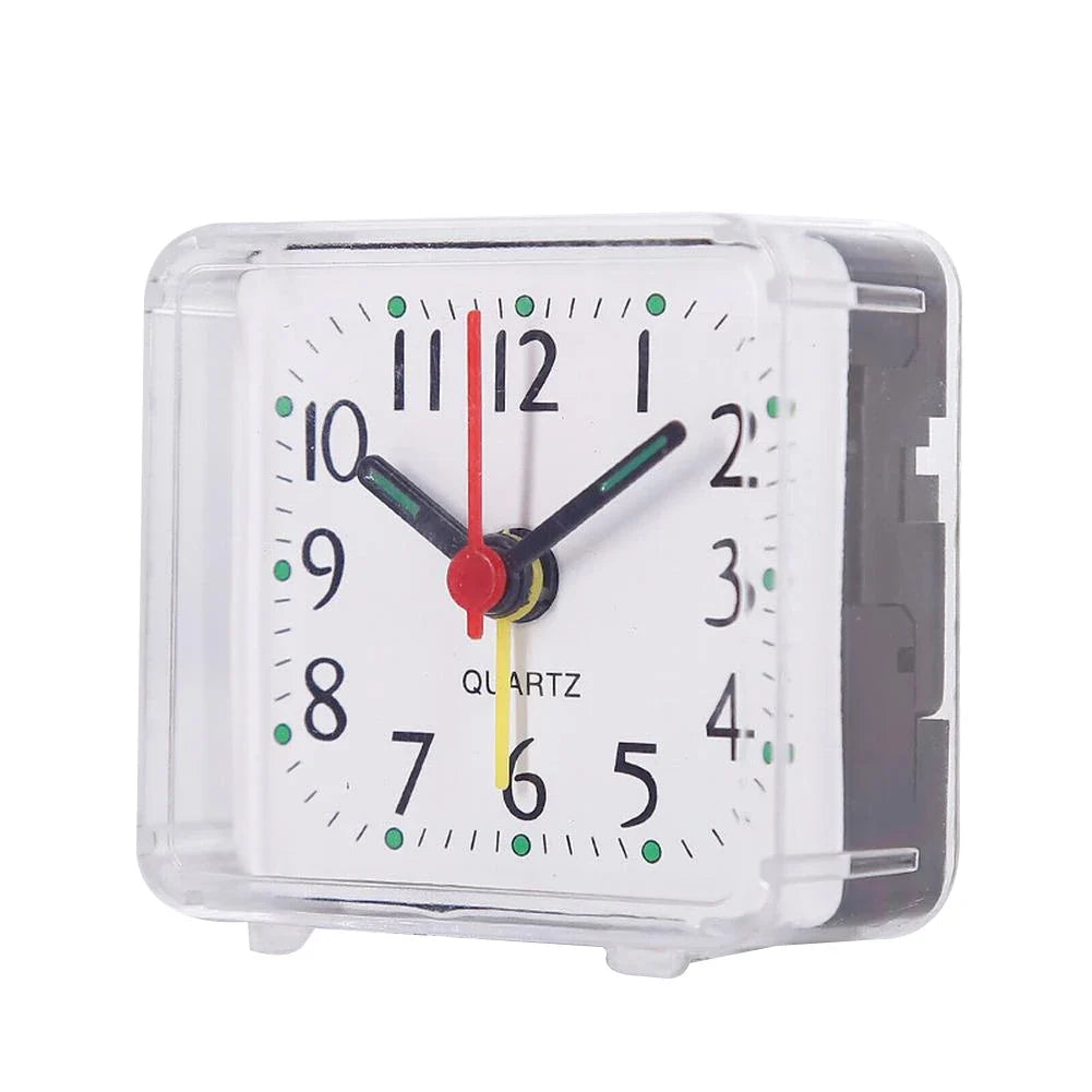 Small Square Alarm Clock, Beeping Wake-Up Sound, Easy-to-Read Numbers, Calendar Feature and Candy Color Options - product view 1