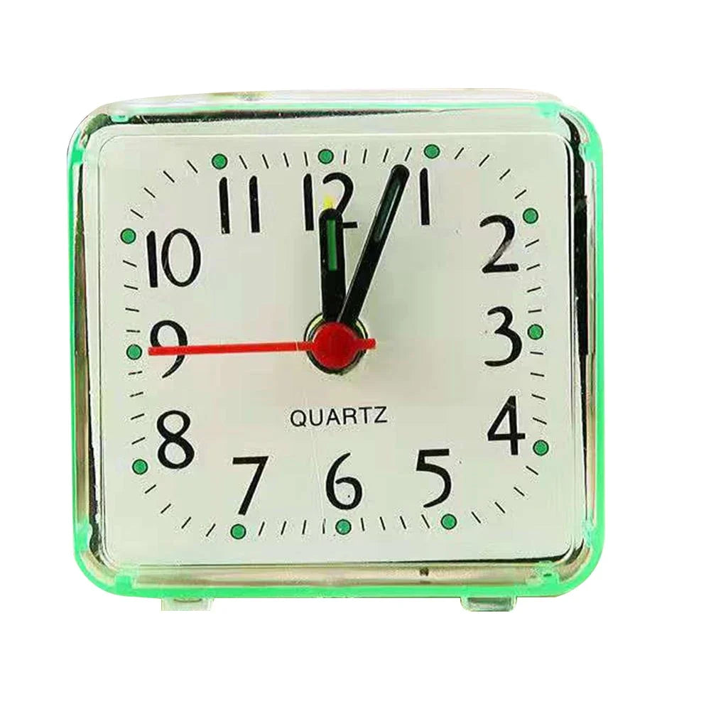 Small Square Alarm Clock, Beeping Wake-Up Sound, Easy-to-Read Numbers, Calendar Feature and Candy Color Options - product view 2