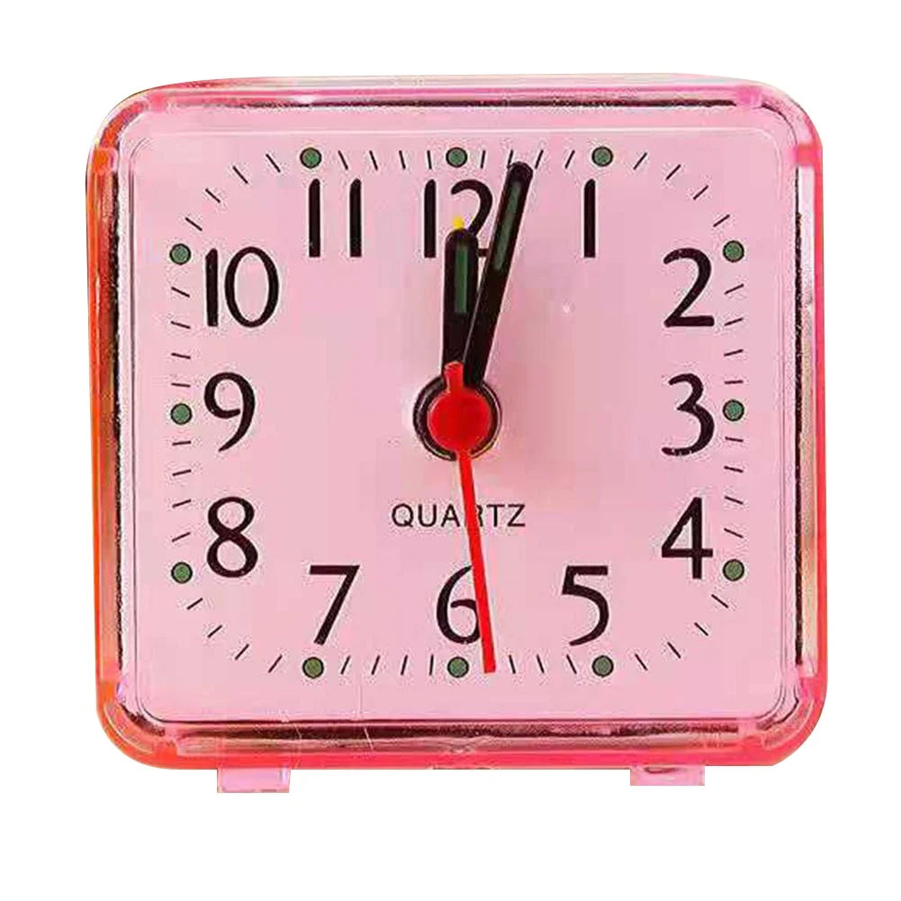 Small Square Alarm Clock, Beeping Wake-Up Sound, Easy-to-Read Numbers, Calendar Feature and Candy Color Options - product view 4