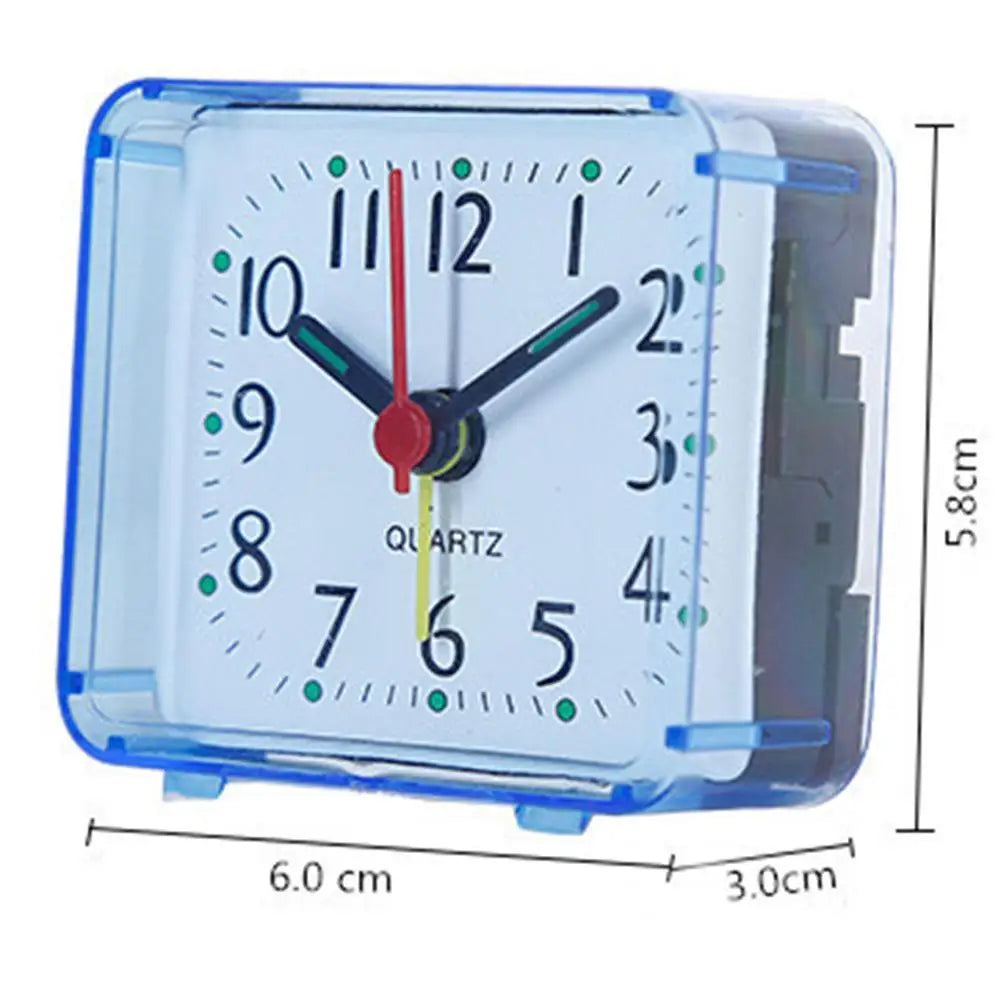 Small Square Alarm Clock, Beeping Wake-Up Sound, Easy-to-Read Numbers, Calendar Feature and Candy Color Options - product view 5