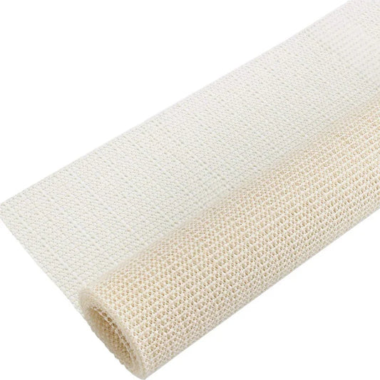 Non-Slip Rug Pad, Cut-to-Fit Breathable Striped Rubber Underlay for Hard Floors, 3 Sizes, Black or Milky White - product view 1