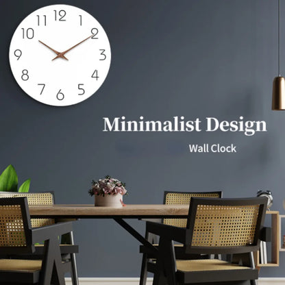 Modern Wooden Mantle Clock, Silent Quartz Movement, Battery Powered, Circular 12-Inch or 10-Inch Wall Clock - product view 5