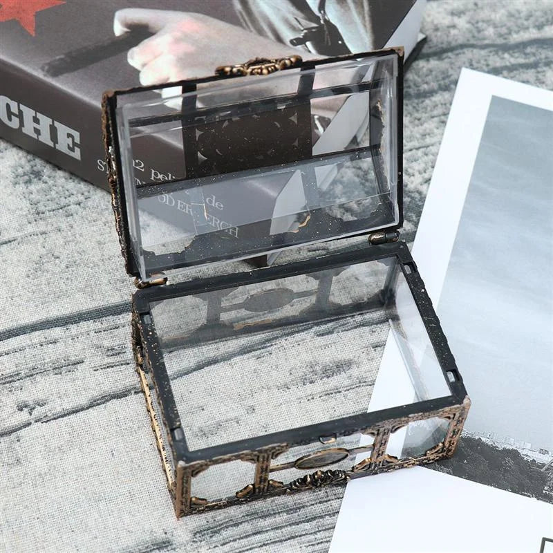 Transparent Plastic Treasure Box, Reusable Jewelry and Trinket Storage Organizer for Keepsakes, Gifts and Décor - product view 4
