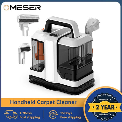 Handheld Carpet Cleaner, Portable Fabric and Carpet Cleaning Machine, Blow-Dry Function, 220–240 V for Sofas and Cars - product view 2
