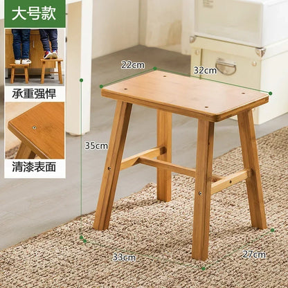 Solid Wooden Folding Ladder Chair, Multi-Functional Indoor Ladder Stool with Self-Contained Installation - product view 1