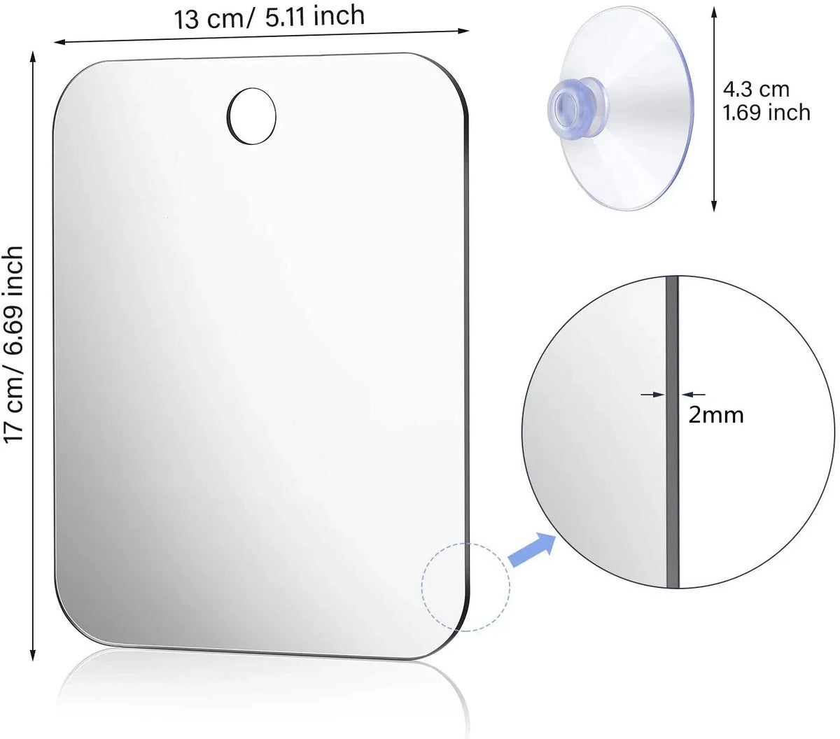 bathroom mirror - product view 1