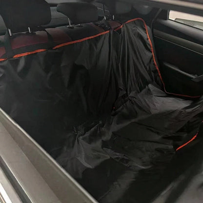 Back Seat Pet Cover for Cars, Trucks and SUVs, Oxford Cloth Seat Protector with Black or Orange Trim - product view 4