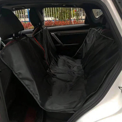 Back Seat Pet Cover for Cars, Trucks and SUVs, Oxford Cloth Seat Protector with Black or Orange Trim - product view 5