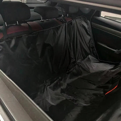 Back Seat Pet Cover for Cars, Trucks and SUVs, Oxford Cloth Seat Protector with Black or Orange Trim - product view 6
