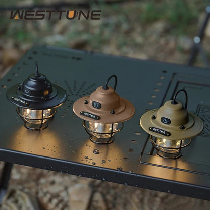 Camping Lantern, Rechargeable 1200 mAh Hanging Tent Light, 4 Lighting Modes, Type-C Charging, IPX4 Waterproof - product view 4